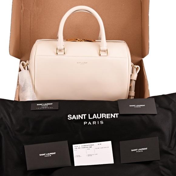 New YSL Duffle Classic Mini Leather Shoulder Bag - Picture 6 of 8